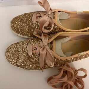 Rose Gold, Kate Spade Glitter Keds